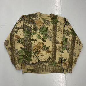 Vintage 90s Realtree Camo Blank Cotton Sweatshirt